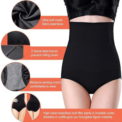 🔥BUY 2 GET 1 FREE🔥Last Day⏰ - High Waist Tummy Control Shapewear Panties