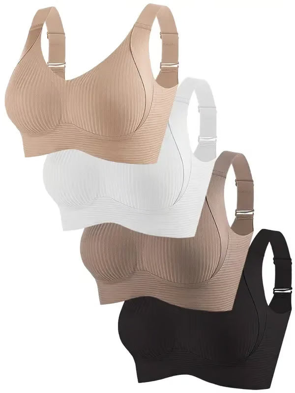 🔥Buy one get two free🔥Women's Ribbed Adjustable Wireless Bra